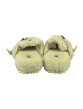 UGG Faux Fur Graphic Print Slippers