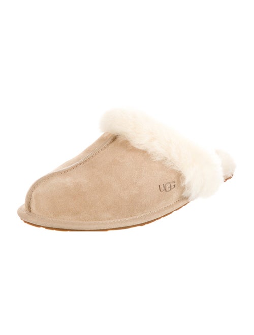 UGG Suede Fur Trim Mules