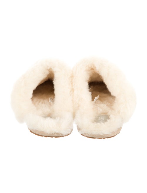 UGG Suede Fur Trim Mules