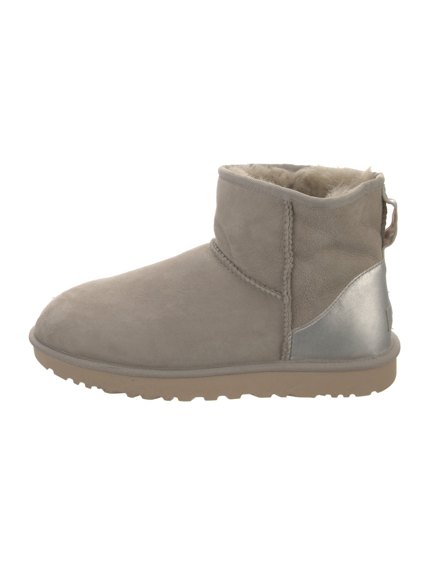 UGG Suede Fur Trim Boots