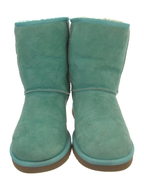 UGG Suede Fur Trim Boots