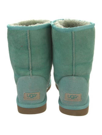 UGG Suede Fur Trim Boots