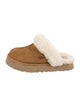 UGG Suede Faux Fur Trim Mules