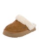 UGG Suede Faux Fur Trim Mules