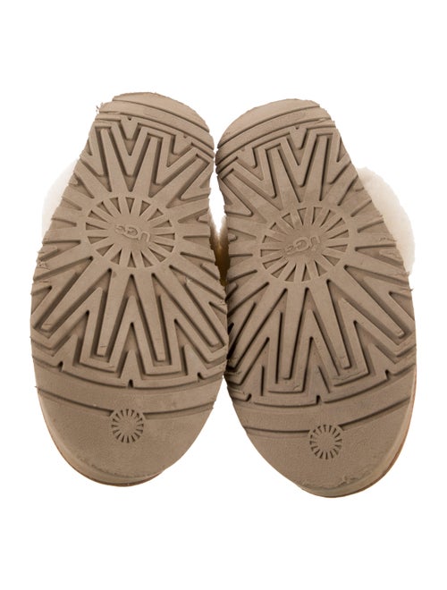 UGG Suede Faux Fur Trim Mules