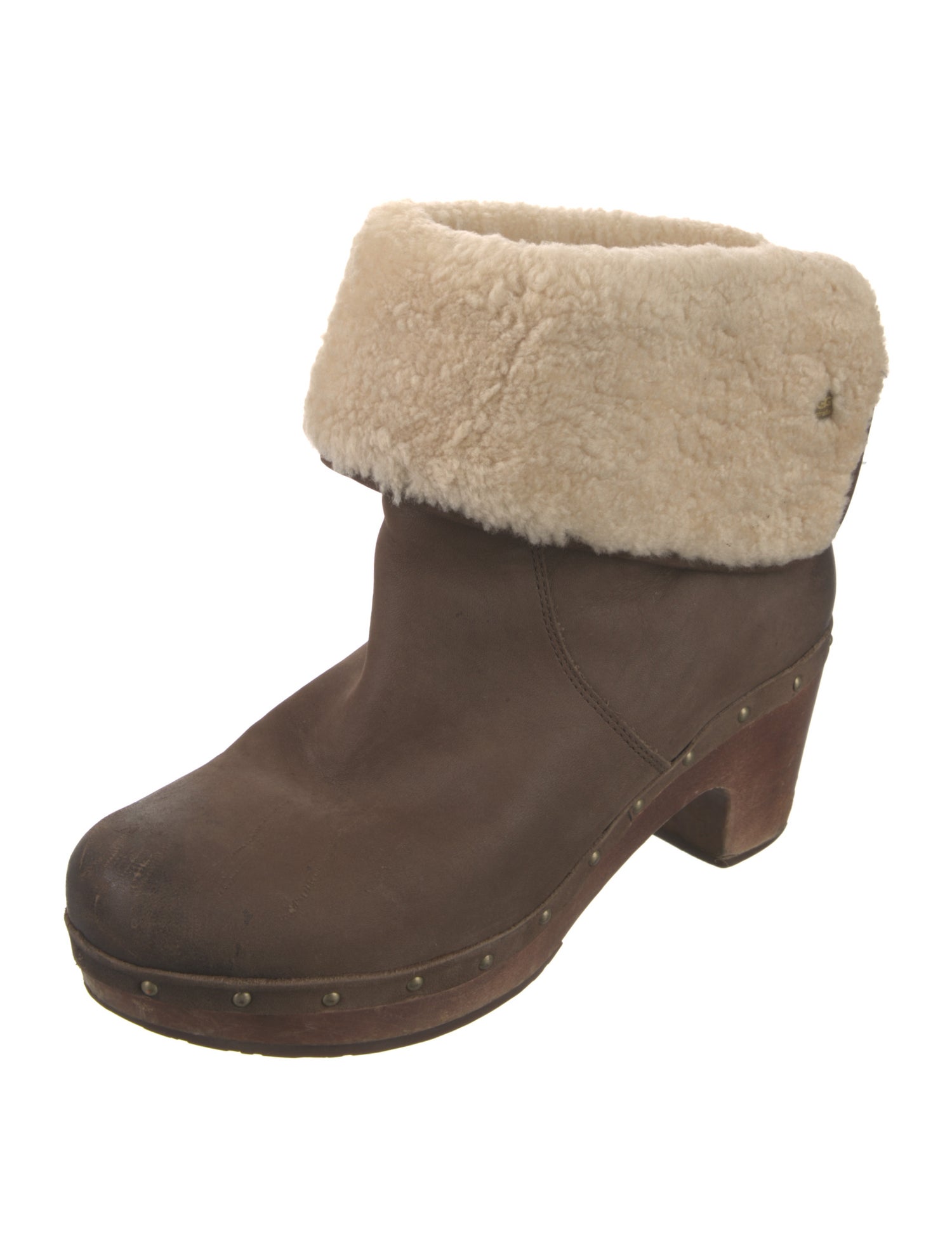 UGG Leather Studded Accents Boots