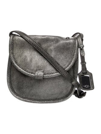 UGG Embossed Leather Crossbody Bag