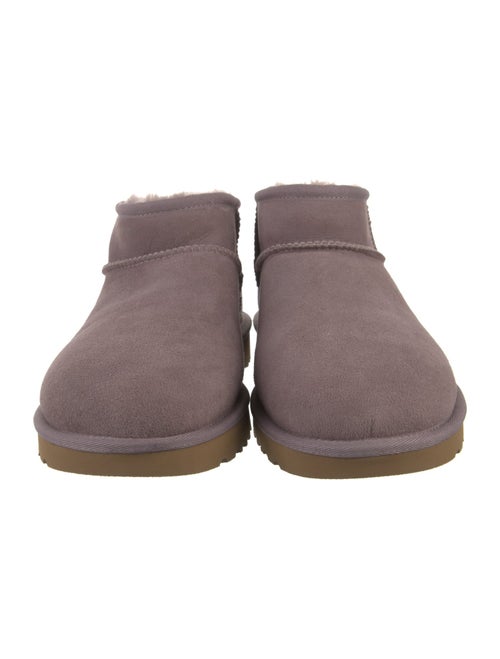 UGG Suede Fur Trim Boots