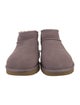 UGG Suede Fur Trim Boots