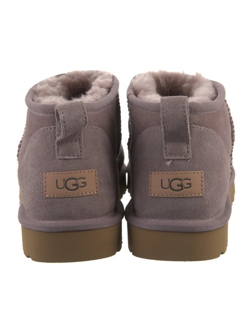 UGG Suede Fur Trim Boots