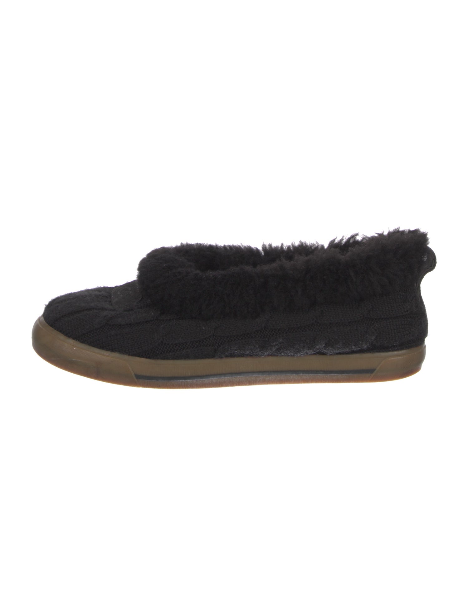 UGG Fur Trim Flats
