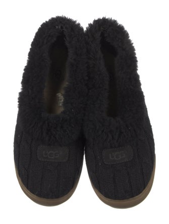 UGG Fur Trim Flats