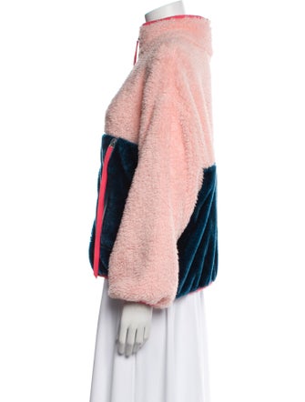 UGG Colorblock Pattern Faux Fur Jacket