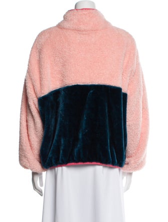 UGG Colorblock Pattern Faux Fur Jacket