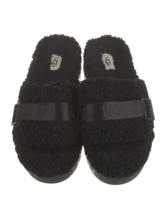 UGG Shearling Printed Slides
