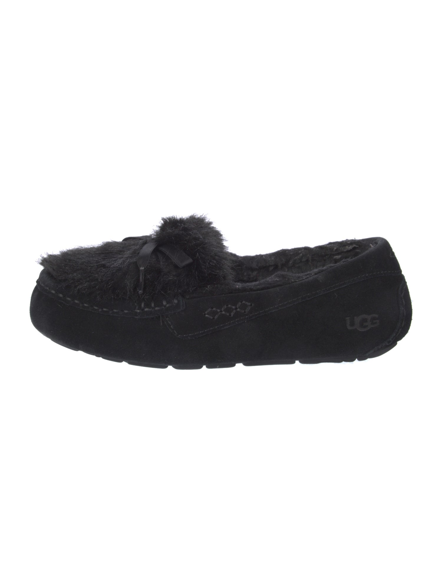 UGG Suede Bow Accents Moccasins