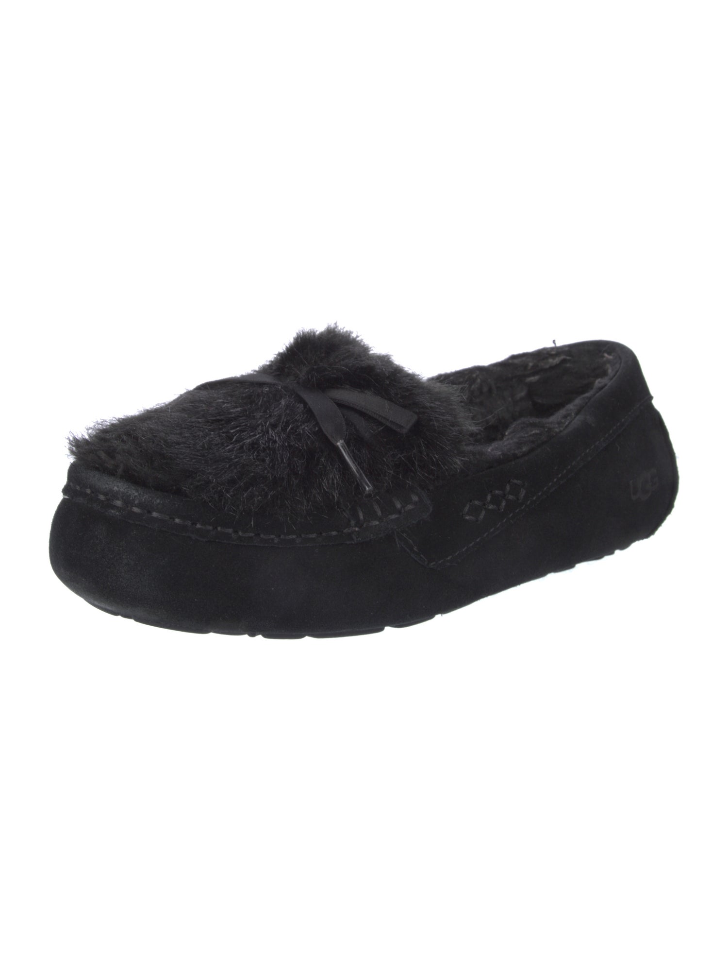 UGG Suede Bow Accents Moccasins
