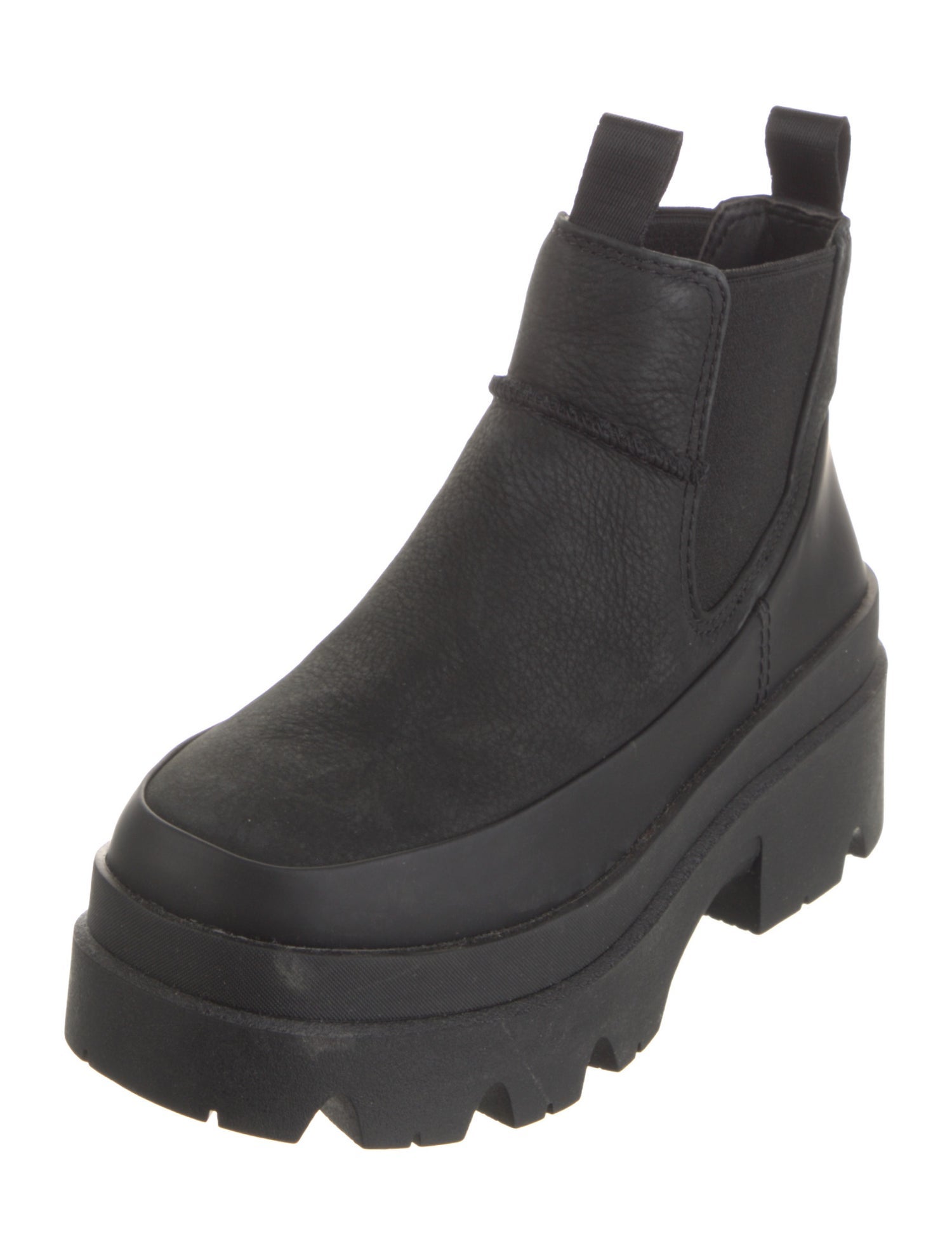 UGG Suede Leather Trim Embellishment Chelsea Boots