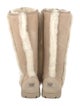 UGG Suede Fur Trim Boots