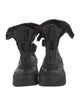 UGG Leather Fur Trim Lace-Up Boots
