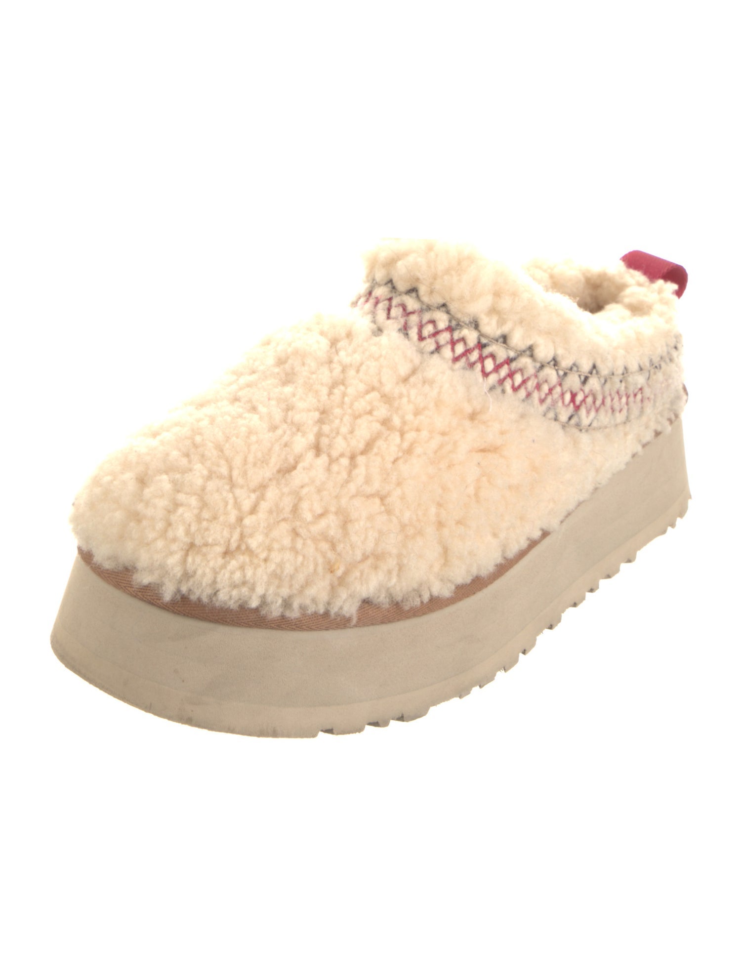 UGG Shearling Printed Lace-Up Boots