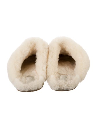 UGG Suede Fur Trim Mules