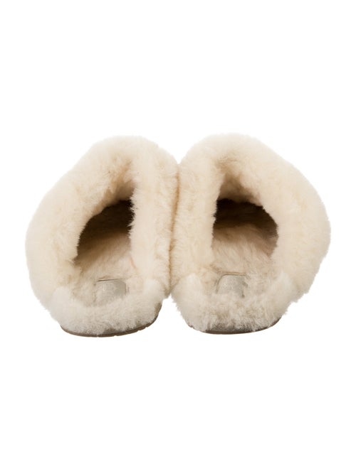 UGG Suede Fur Trim Mules