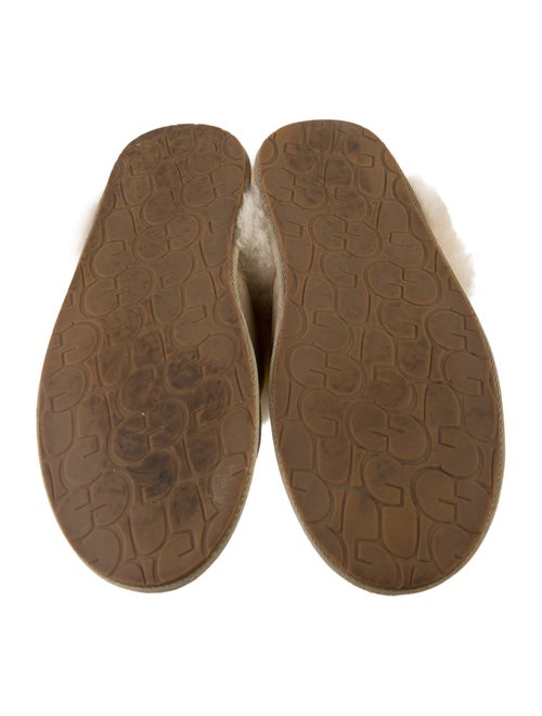 UGG Suede Fur Trim Mules