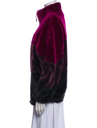 UGG Plaid Print Faux Fur Coat