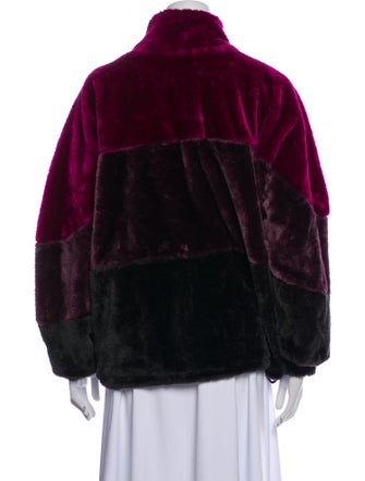 UGG Plaid Print Faux Fur Coat