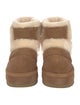 UGG Suede Fur Trim Boots