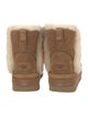 UGG Suede Fur Trim Boots