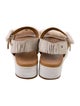 UGG Leather Colorblock Pattern Slingback Sandals