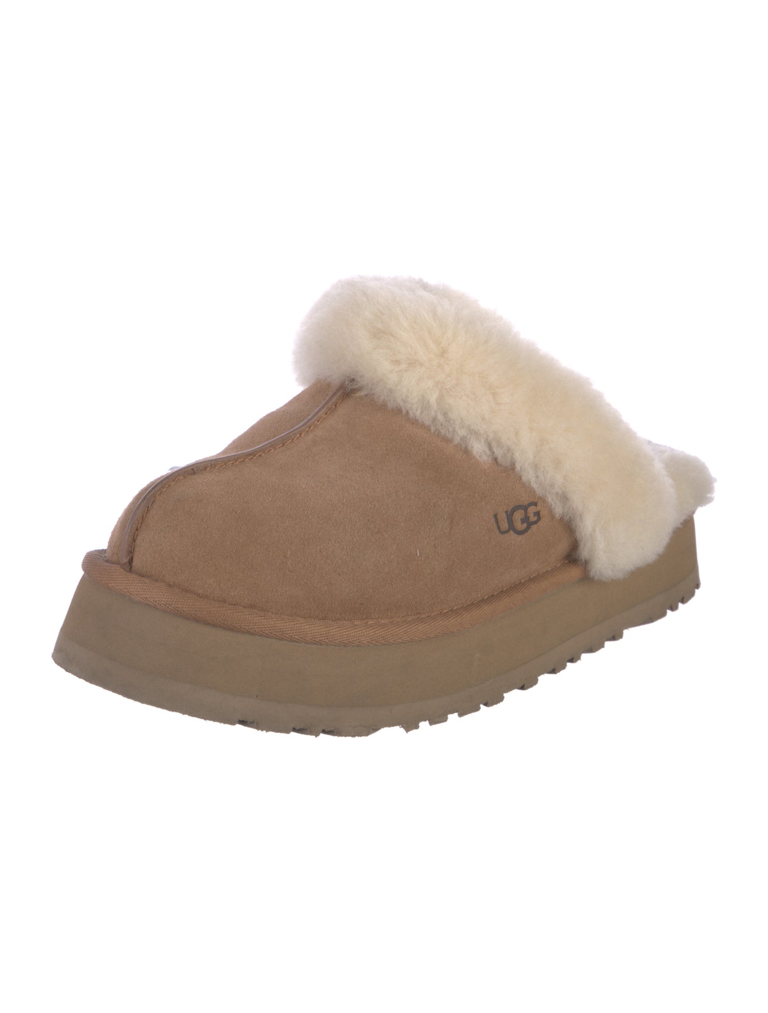 UGG Suede Colorblock Pattern Mules