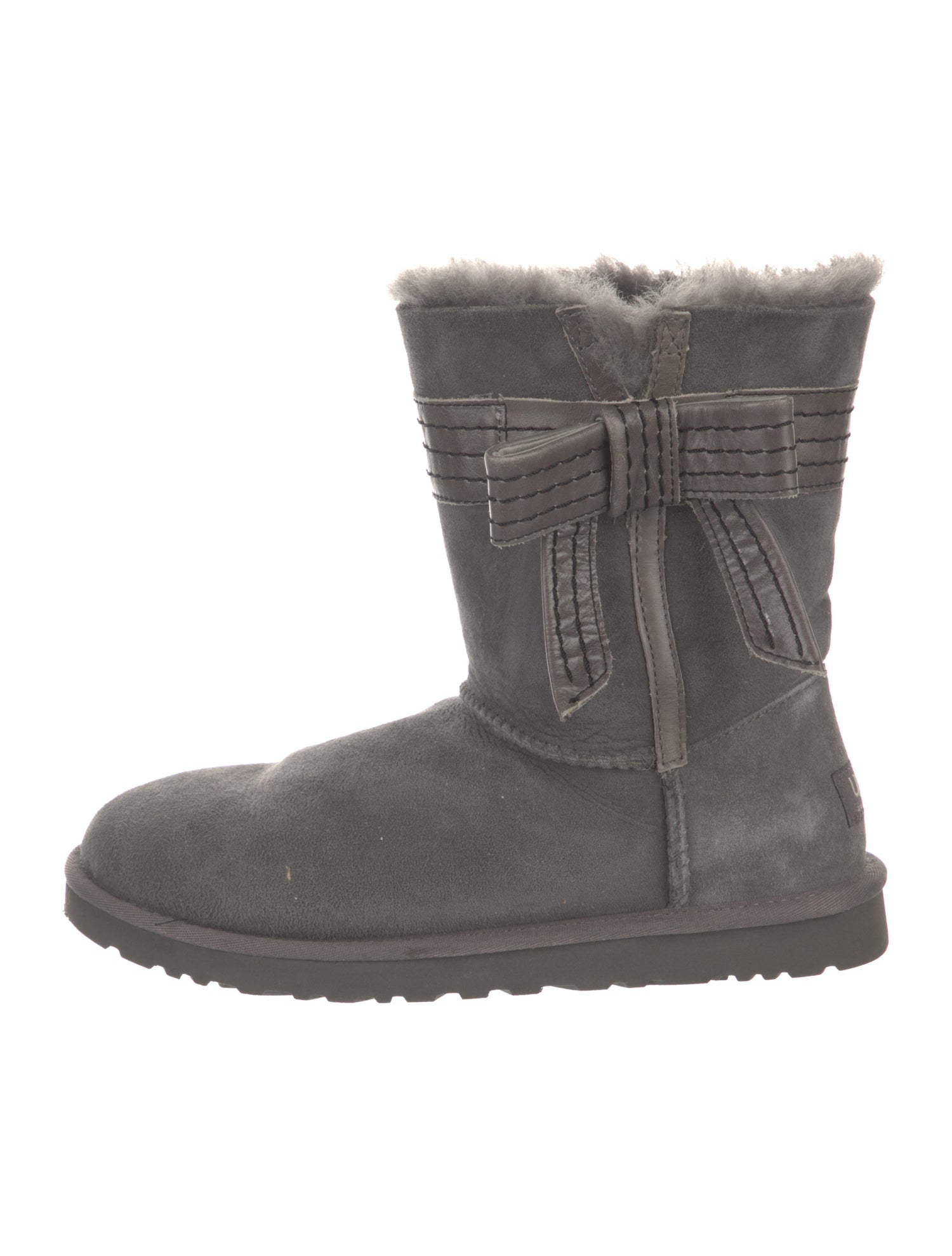UGG Suede Bow Accents Boots