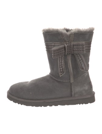 UGG Suede Bow Accents Boots