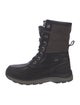 UGG Leather Fur Trim Combat Boots