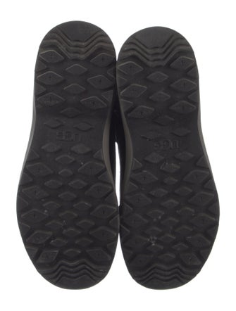 UGG Leather Fur Trim Combat Boots