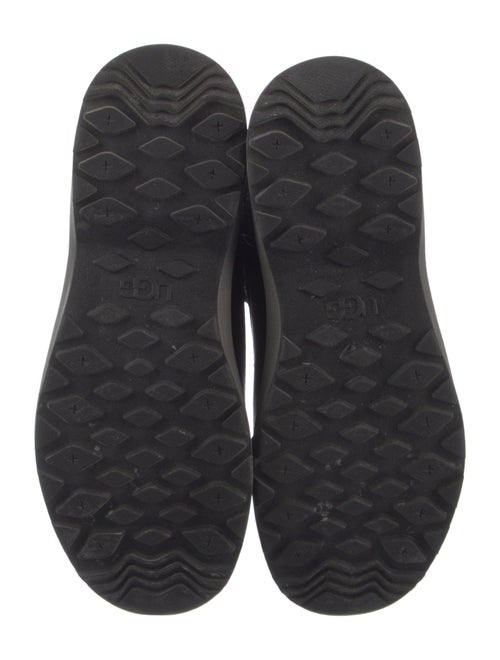 UGG Leather Fur Trim Combat Boots