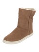 UGG Suede Fur Trim Boots