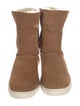 UGG Suede Fur Trim Boots