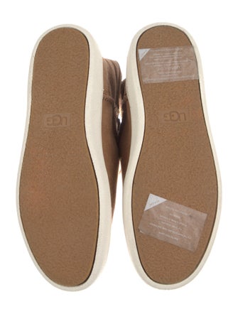 UGG Suede Fur Trim Boots