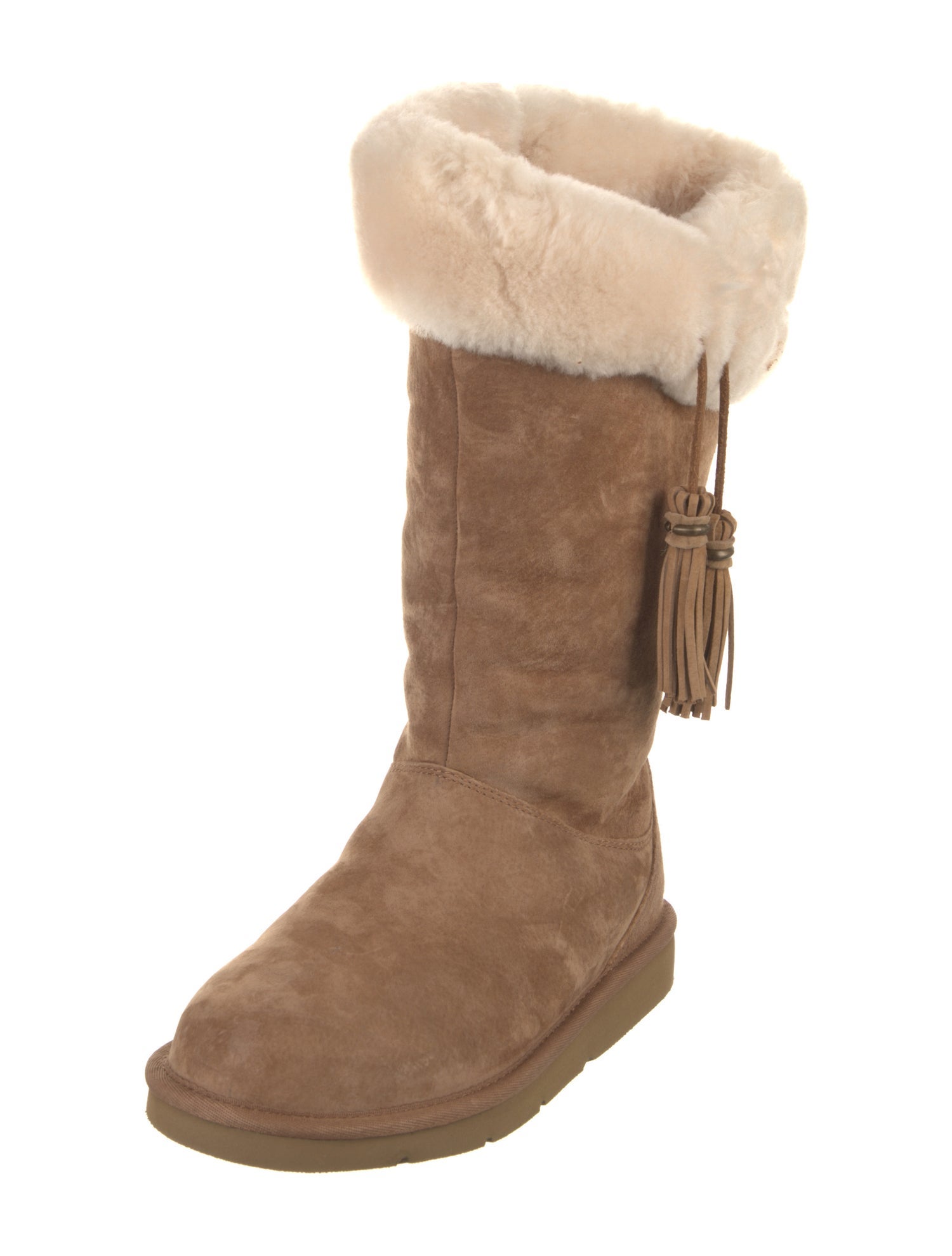 UGG Suede Tassel Accents Boots