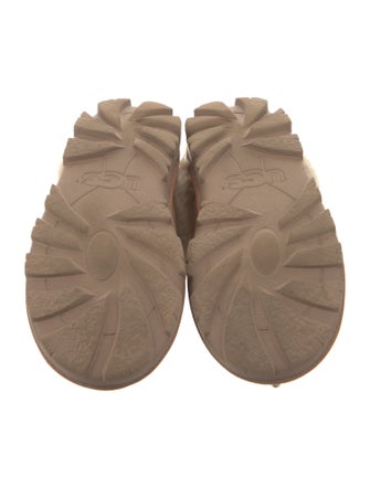 UGG Suede Fur Trim Mules