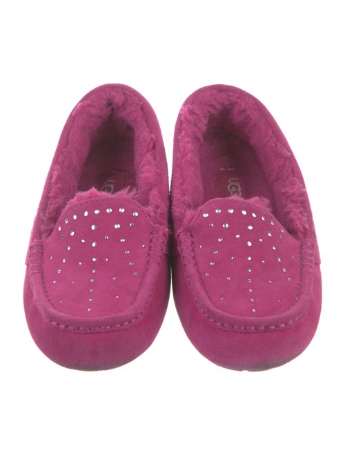 UGG Suede Crystal Embellishments Moccasins