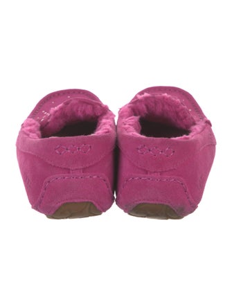 UGG Suede Crystal Embellishments Moccasins