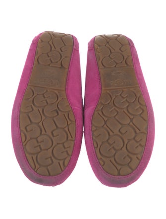 UGG Suede Crystal Embellishments Moccasins