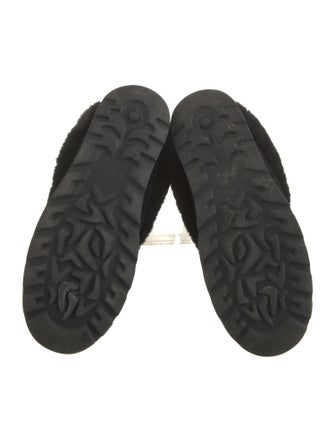 UGG Suede Fur Trim Boots