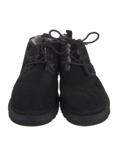 UGG Suede Embroidered Accent Lace-Up Boots