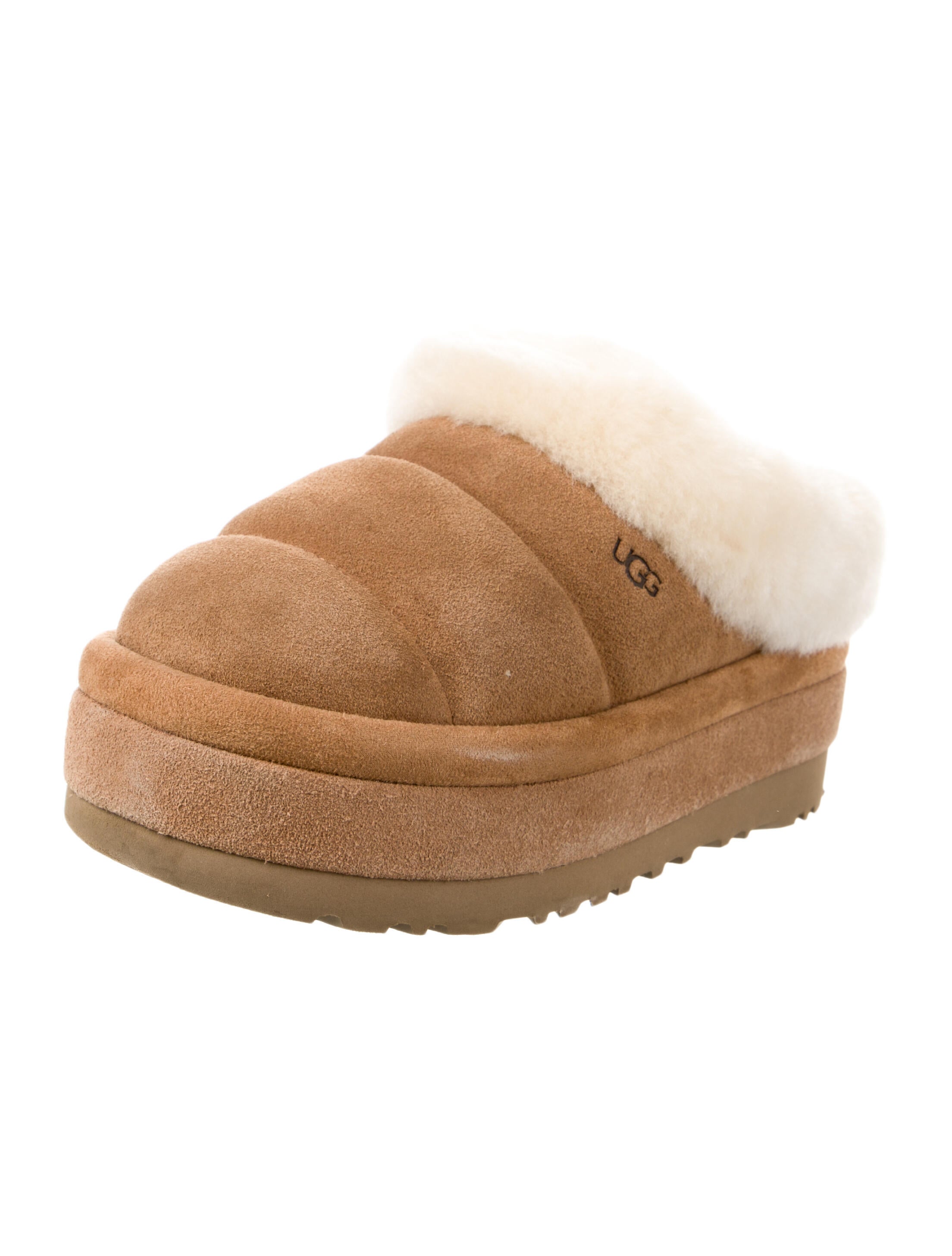 UGG Suede Colorblock Pattern Mules